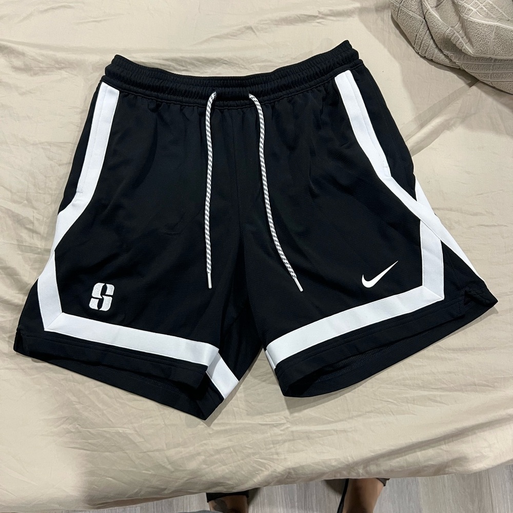 Nike Men's Athletic Shorts in Black and White